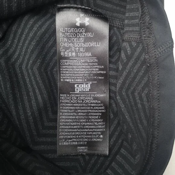 Under Armour Compression Ladies Size XL Black Mock Neck Coldgear Active Top - Picture 4 of 10
